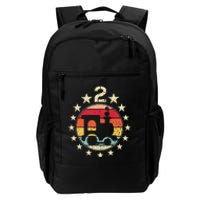 2nd Birthday Train Second 2 Year Old Birthday Daily Commute Backpack