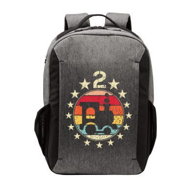 2nd Birthday Train Second 2 Year Old Birthday Vector Backpack