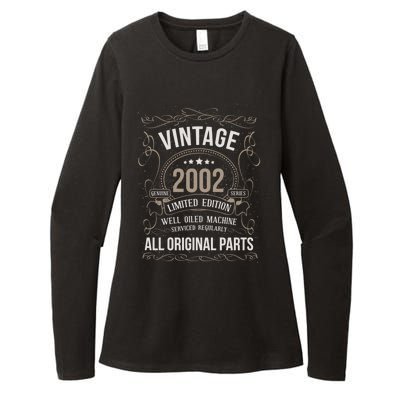 21 Birthday Vintage 2002 Original Parts Car Enthusiast Gift Womens CVC Long Sleeve Shirt