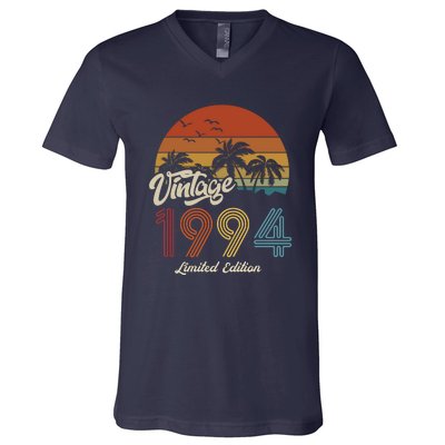 29th Birthday Vintage Limited Edition 1994 V-Neck T-Shirt