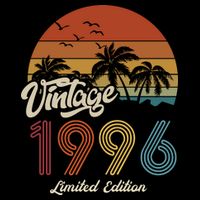27th Birthday Vintage Limited Edition 1996 Backpack