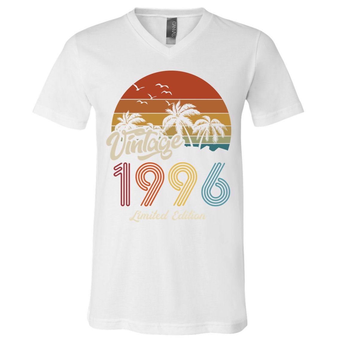 27th Birthday Vintage Limited Edition 1996 V-Neck T-Shirt