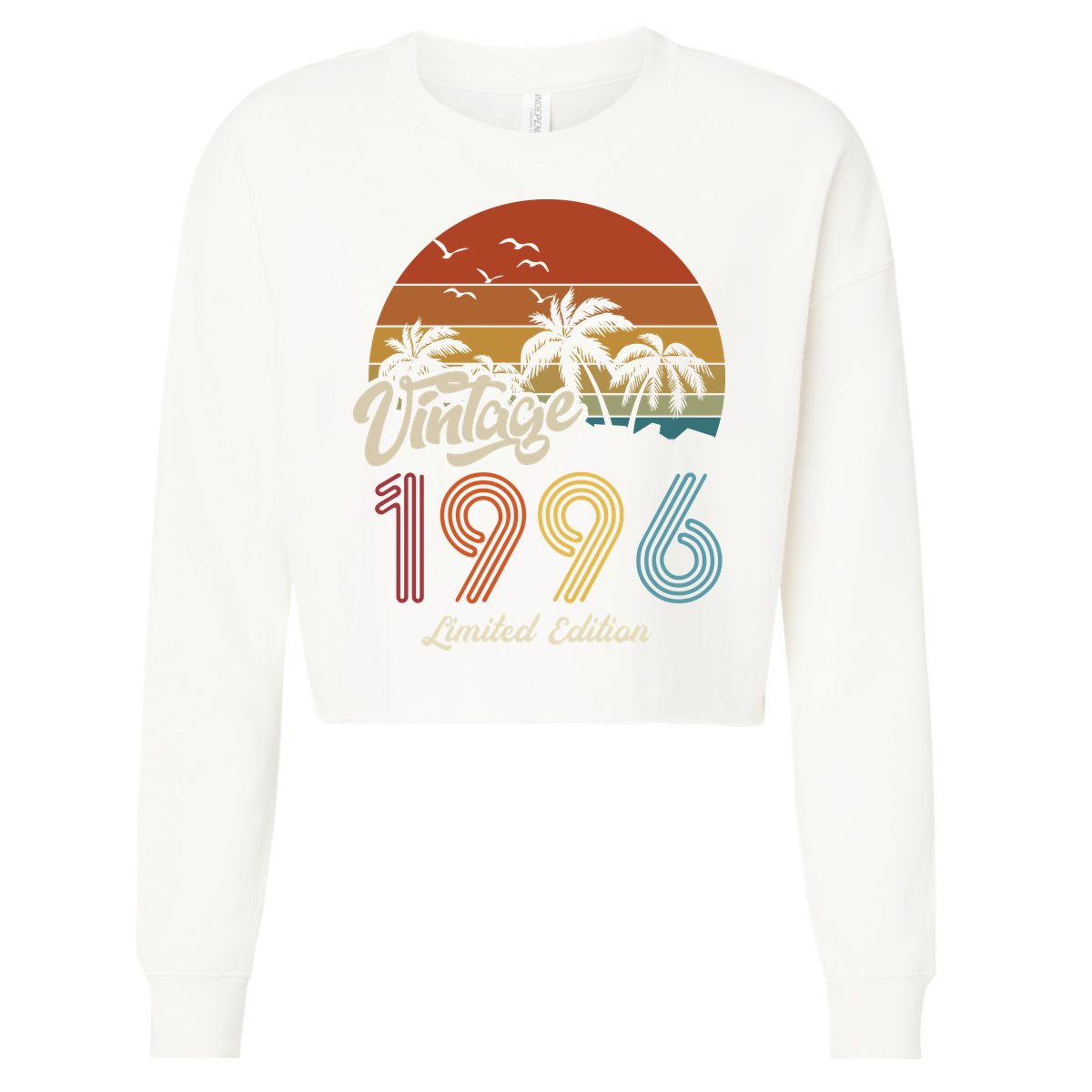 27th Birthday Vintage Limited Edition 1996 Cropped Pullover Crew