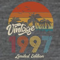 26th Birthday Vintage Limited Edition 1997 Womens T-Shirt