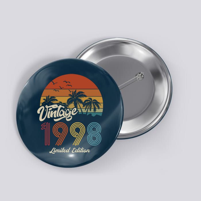 25th Birthday Vintage Limited Edition 1998 Button