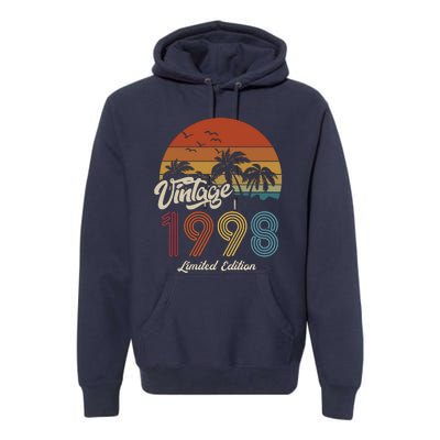 25th Birthday Vintage Limited Edition 1998 Premium Hoodie