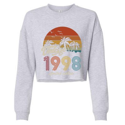 25th Birthday Vintage Limited Edition 1998 Cropped Pullover Crew