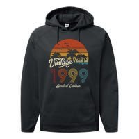 24th Birthday Vintage Limited Edition 1999 Performance Fleece Hoodie