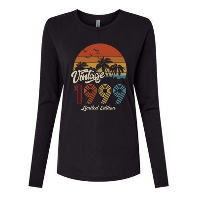 24th Birthday Vintage Limited Edition 1999 Womens Cotton Relaxed Long Sleeve T-Shirt