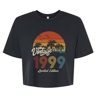 24th Birthday Vintage Limited Edition 1999 Bella+Canvas Jersey Crop Tee