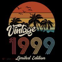 24th Birthday Vintage Limited Edition 1999 T-Shirt