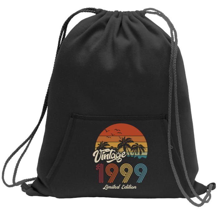 24th Birthday Vintage Limited Edition 1999 Sweatshirt Cinch Pack Bag