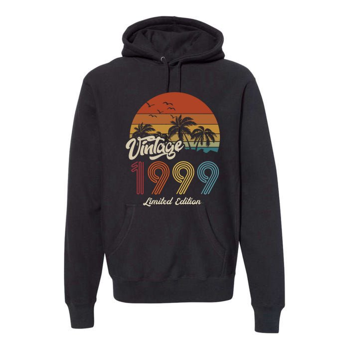 24th Birthday Vintage Limited Edition 1999 Premium Hoodie