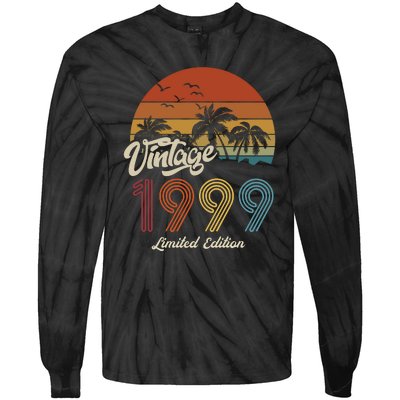 24th Birthday Vintage Limited Edition 1999 Tie-Dye Long Sleeve Shirt