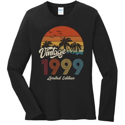 24th Birthday Vintage Limited Edition 1999 Ladies Long Sleeve Shirt