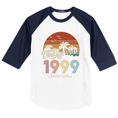 24th Birthday Vintage Limited Edition 1999 Baseball Sleeve Shirt