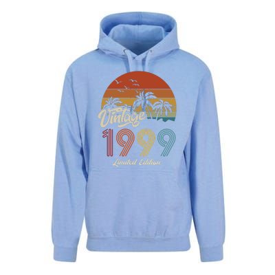 24th Birthday Vintage Limited Edition 1999 Unisex Surf Hoodie