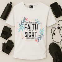 2 Corinthians 5:7 For We Walk By Faith Not By Sight Performance Shirt