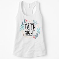 2 Corinthians 5:7 For We Walk By Faith Not By Sight Womens Tank Top