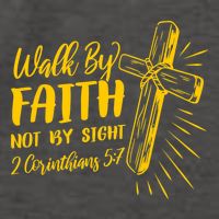 2 Corinthians 5:7 For We Walk By Faith Not By Sight Vector Backpack