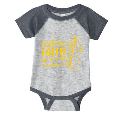 2 Corinthians 5:7 For We Walk By Faith Not By Sight Infant Baby Jersey Bodysuit