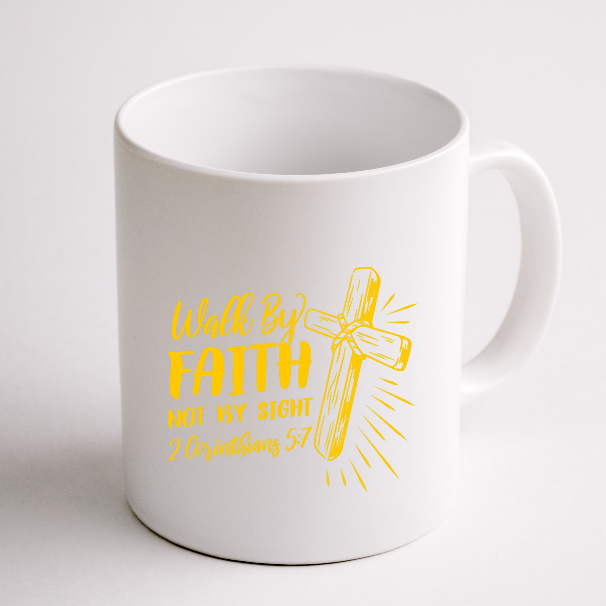 2 Corinthians 5:7 For We Walk By Faith Not By Sight Mug