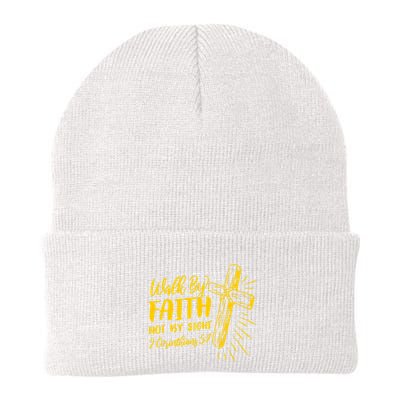 2 Corinthians 5:7 For We Walk By Faith Not By Sight Beanie