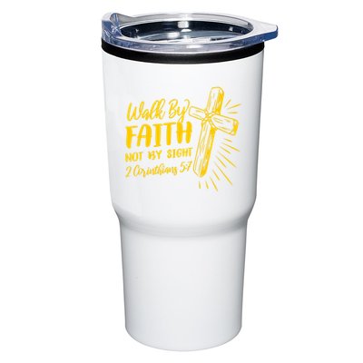 2 Corinthians 5:7 For We Walk By Faith Not By Sight Tumbler