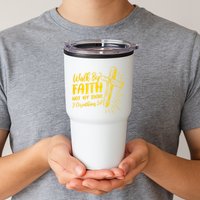 2 Corinthians 5:7 For We Walk By Faith Not By Sight Tumbler