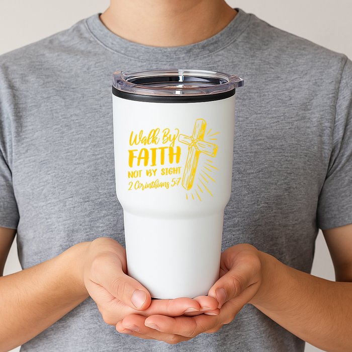 2 Corinthians 5:7 For We Walk By Faith Not By Sight Tumbler