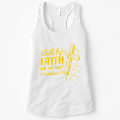 2 Corinthians 5:7 For We Walk By Faith Not By Sight Womens Tank Top