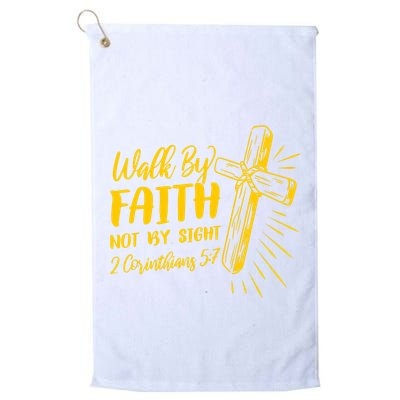2 Corinthians 5:7 For We Walk By Faith Not By Sight Golf Towel