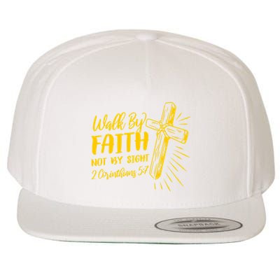 2 Corinthians 5:7 For We Walk By Faith Not By Sight Wool Snapback Cap