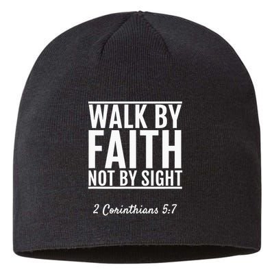 2 Corinthians 57 Walk By Faith Not By Sight Bible Sustainable Beanie