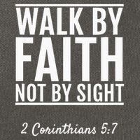 2 Corinthians 57 Walk By Faith Not By Sight Bible Cotton Canvas Backpack