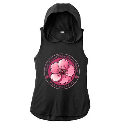 2024 Cherry Blossom Festival Washington Dc Souvenir Ladies PosiCharge Tri-Blend Wicking Draft Hoodie Tank