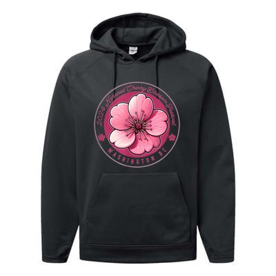 2024 Cherry Blossom Festival Washington Dc Souvenir Performance Fleece Hoodie