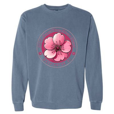 2024 Cherry Blossom Festival Washington Dc Souvenir Garment-Dyed Sweatshirt