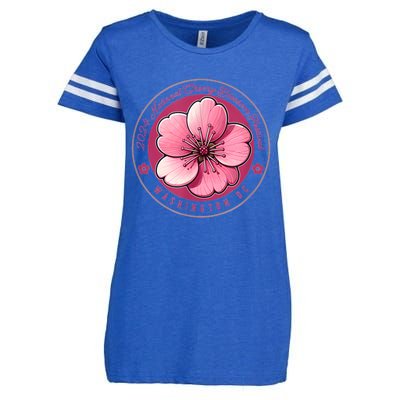 2024 Cherry Blossom Festival Washington Dc Souvenir Enza Ladies Jersey Football T-Shirt