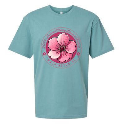 2024 Cherry Blossom Festival Washington Dc Souvenir Sueded Cloud Jersey T-Shirt