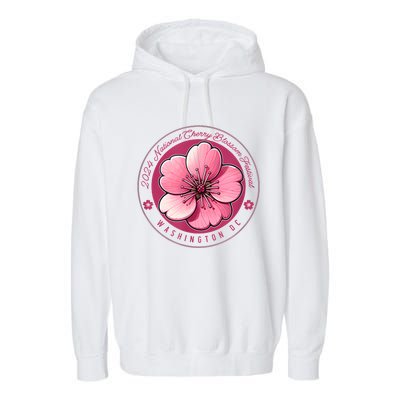 2024 Cherry Blossom Festival Washington Dc Souvenir Garment-Dyed Fleece Hoodie