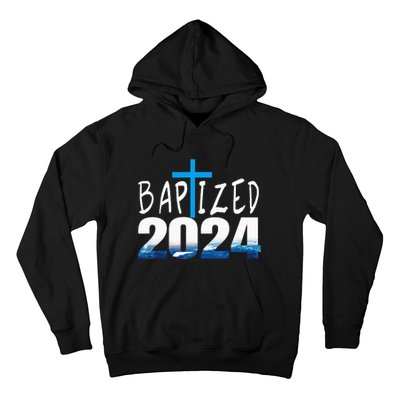 2024 Christian Baptism Baptized Hoodie