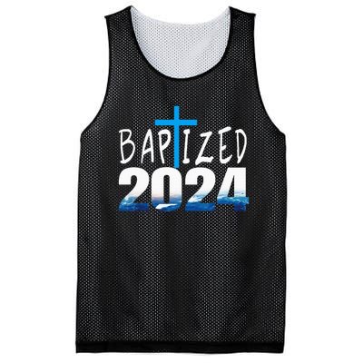 2024 Christian Baptism Baptized Mesh Reversible Basketball Jersey Tank