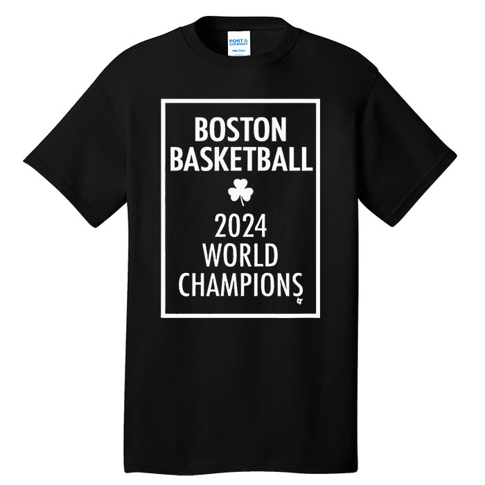 2024 Champions Boston Basketball Tall T-Shirt