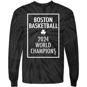 2024 Champions Boston Basketball Tie-Dye Long Sleeve Shirt