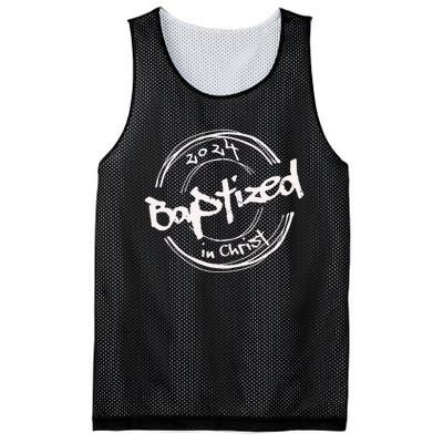 2024 Christian Baptism Baptized In Christ Streetwear Mesh Reversible Basketball Jersey Tank