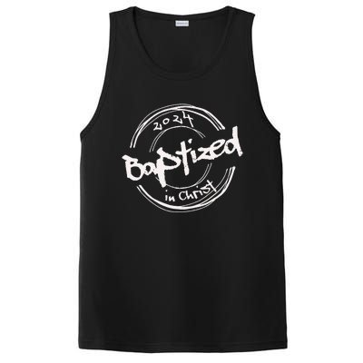 2024 Christian Baptism Baptized In Christ Streetwear PosiCharge Competitor Tank