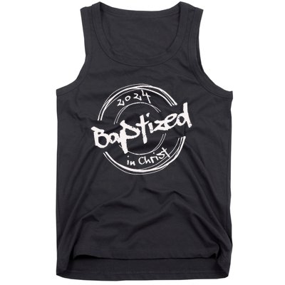 2024 Christian Baptism Baptized In Christ Streetwear Tank Top