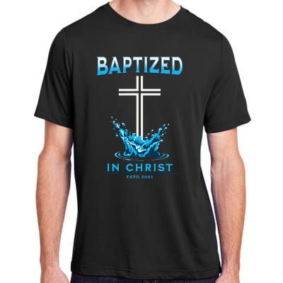 2023 Christian Baptism Baptized In Christ Keepsake Adult ChromaSoft Performance T-Shirt