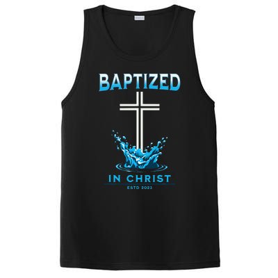 2023 Christian Baptism Baptized In Christ Keepsake PosiCharge Competitor Tank